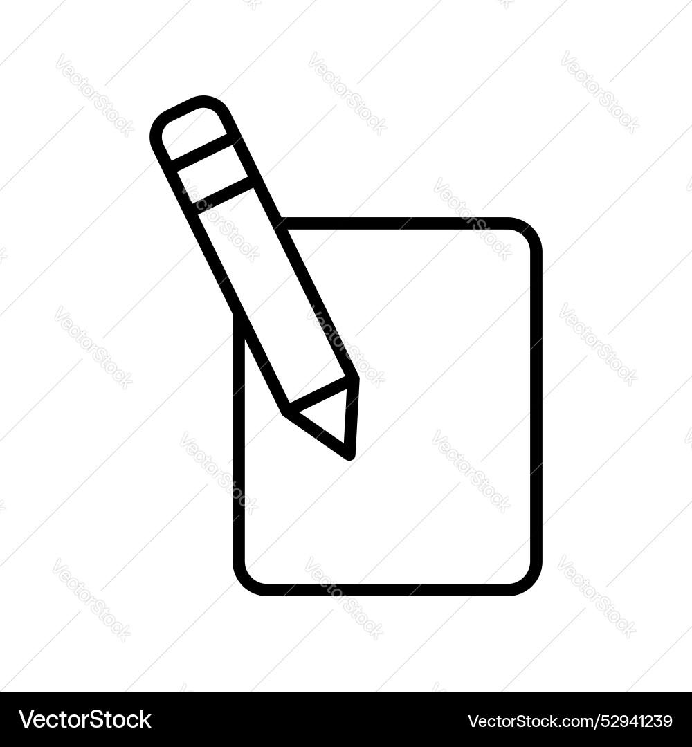 Edit icon set document button draw notepad Edit icon set document button draw notepad Vector Image