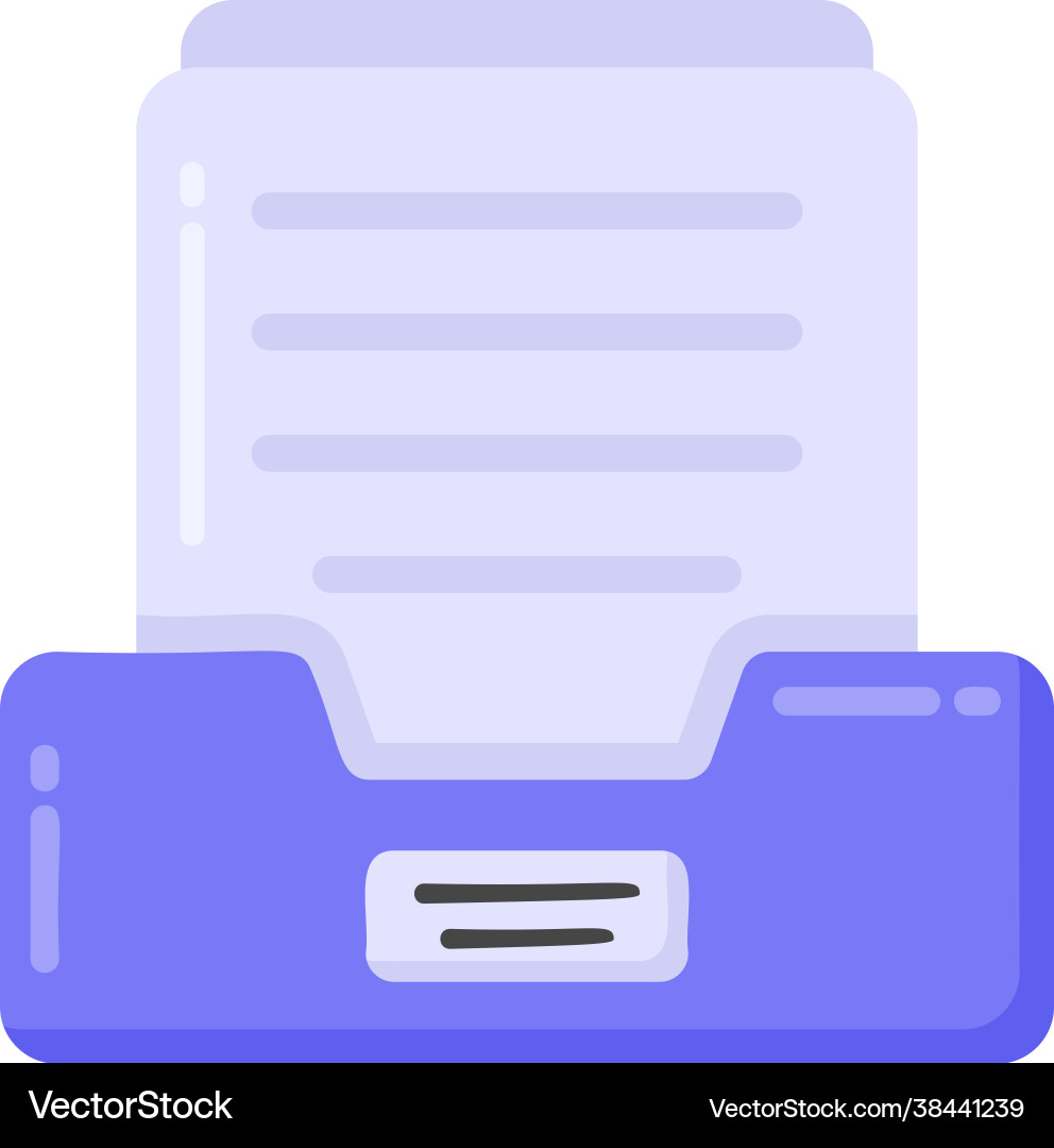 Files rack vector image