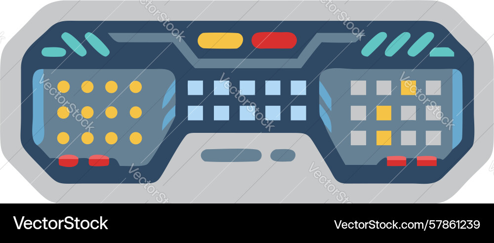 Futuristic keyboard for advanced tech interface vector image