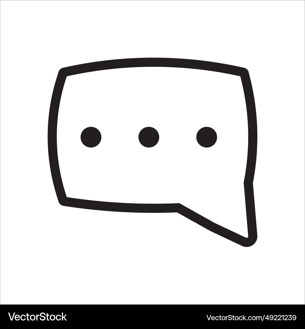 Message bubble icon symbol Vector Image