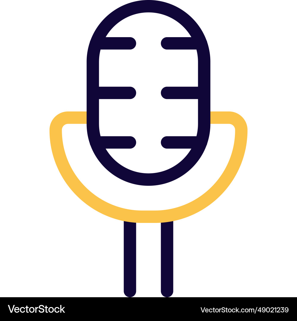 Microphone a sound-capturing device used Vector Image