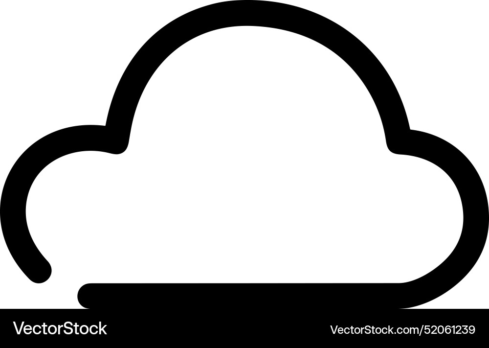 Upload outline icon symbol image Vector Image