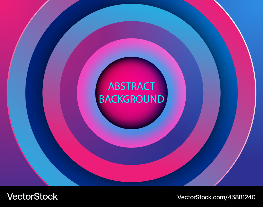 Abstract background template style parallel circle vector image