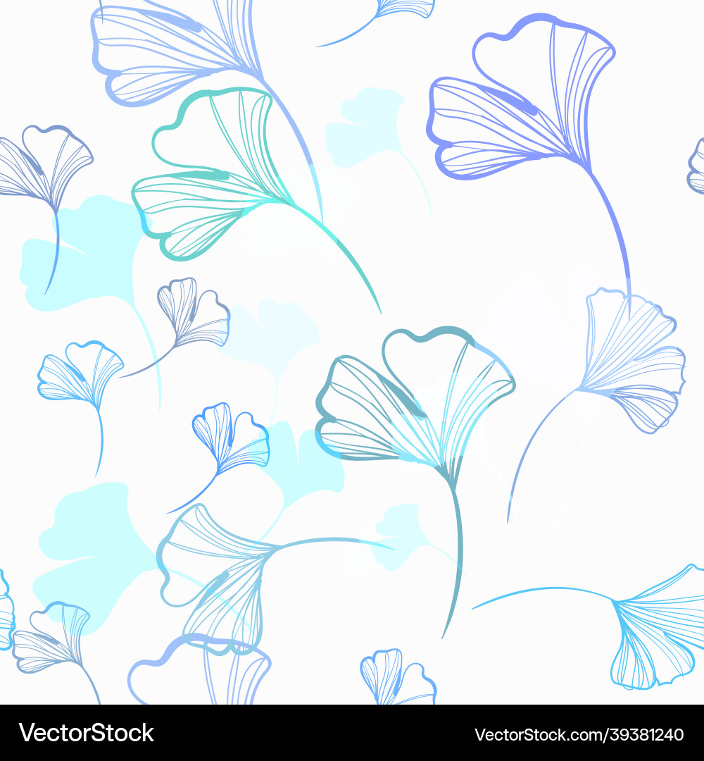 Blaue Jasmin Blume nahtlos helles Muster Blaue Jasmin Blume nahtlos helles Muster vektorbild
