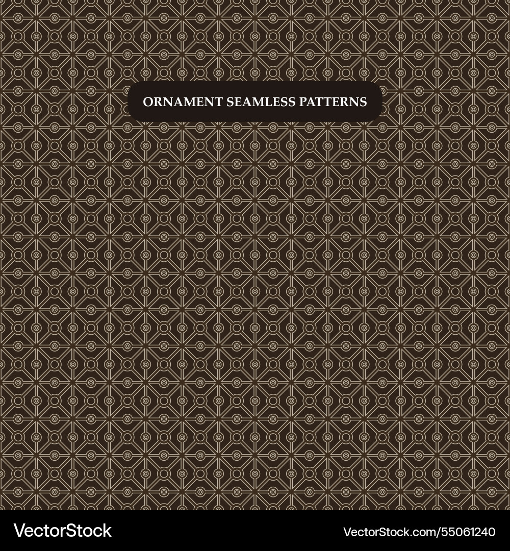 Classic geometric seamless ornamental pattern Classic geometric seamless ornamental pattern vector image