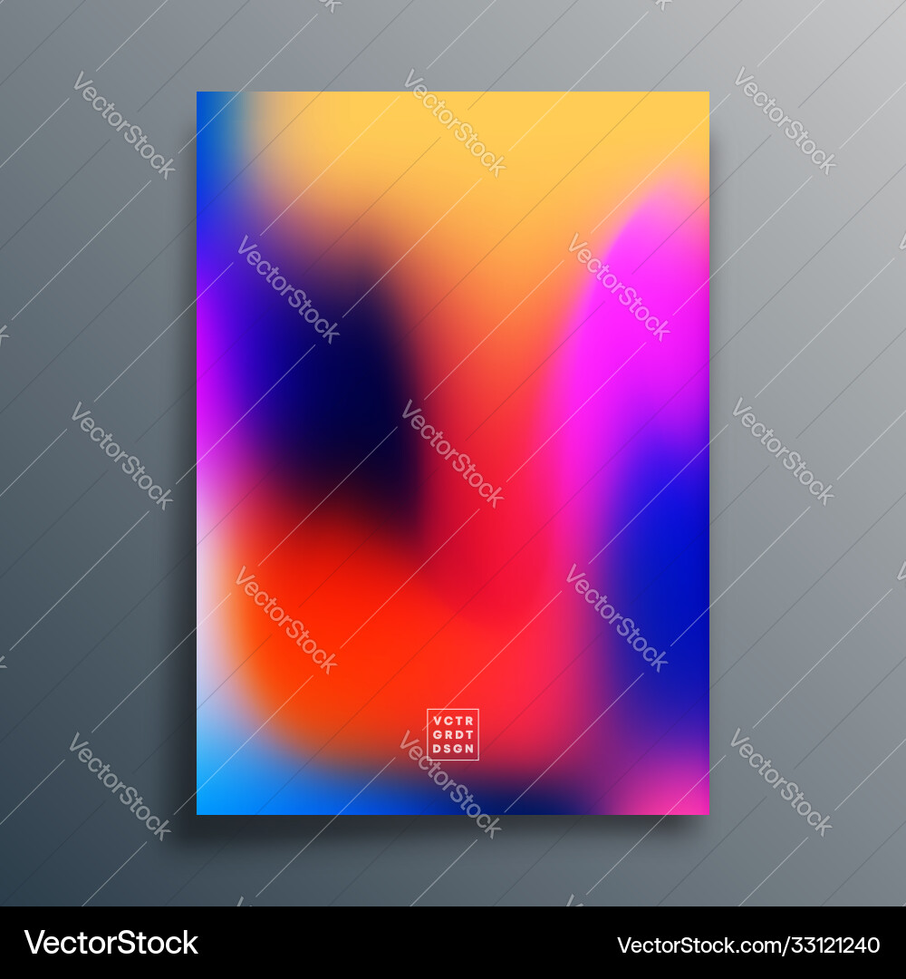 Gradient Color Background Template vector image
