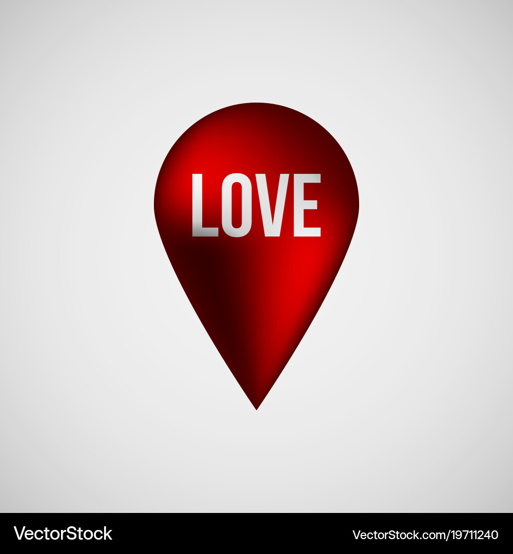 Rote Blase Map Pointer Badge vektorbild