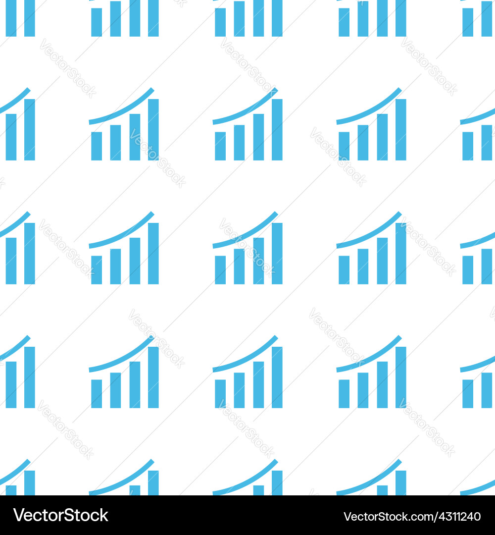 Unique chart seamless pattern vector image