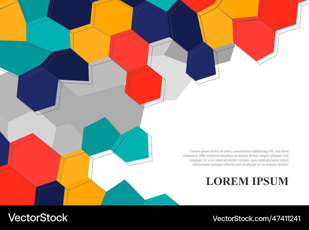 Abstract hexagon polygon background Abstract hexagon polygon background vector image