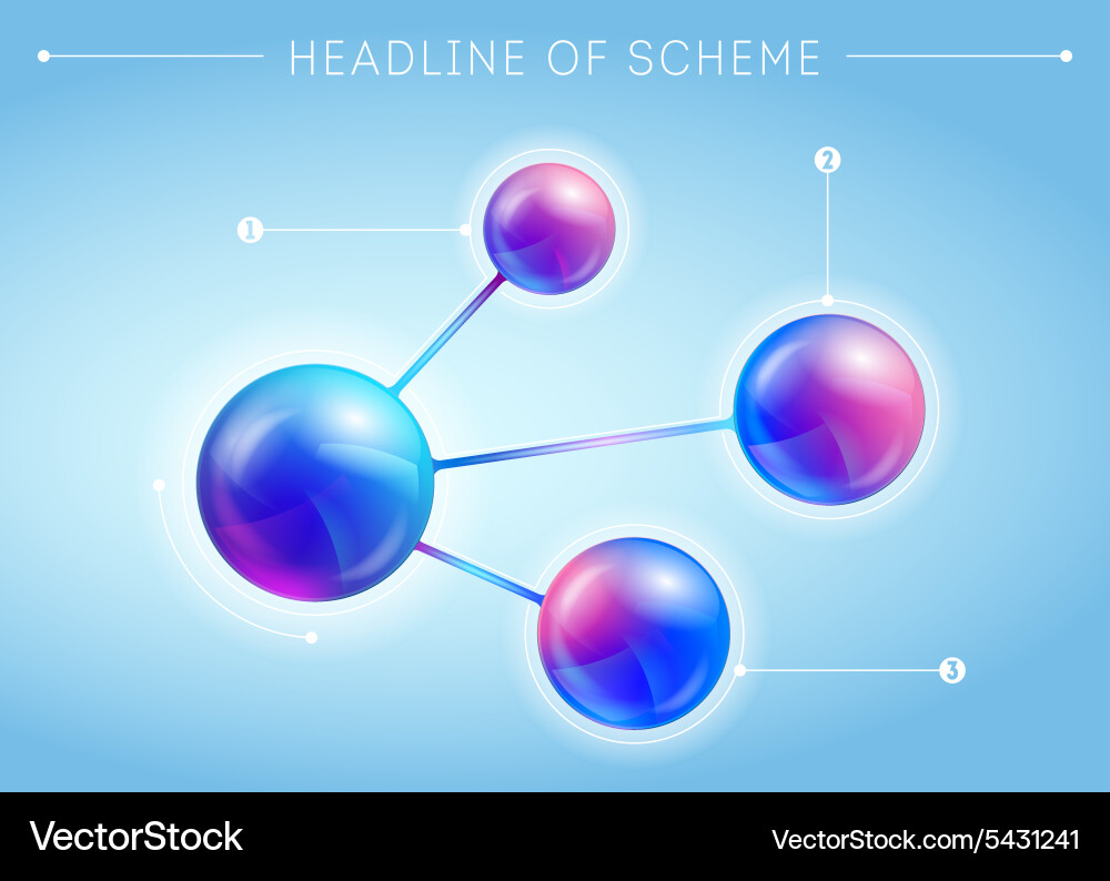 Abstract Metaballs Page Template Vector Image