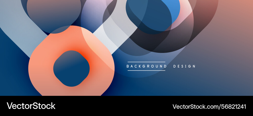 Abstract shapes overlap creating dynamic visual Abstract shapes overlap creating dynamic visual Vector Image