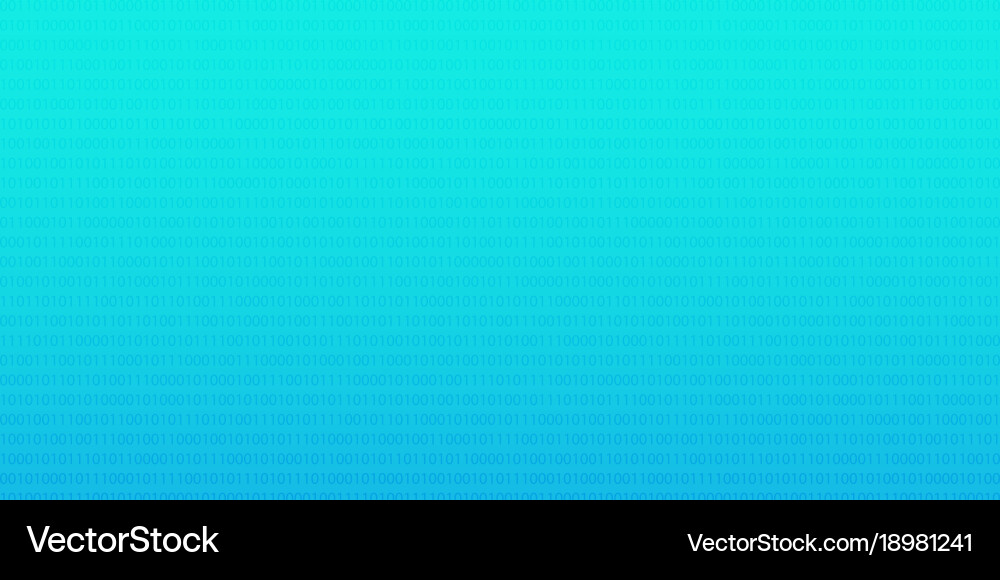 Blue binary computer code abstract Vector Image