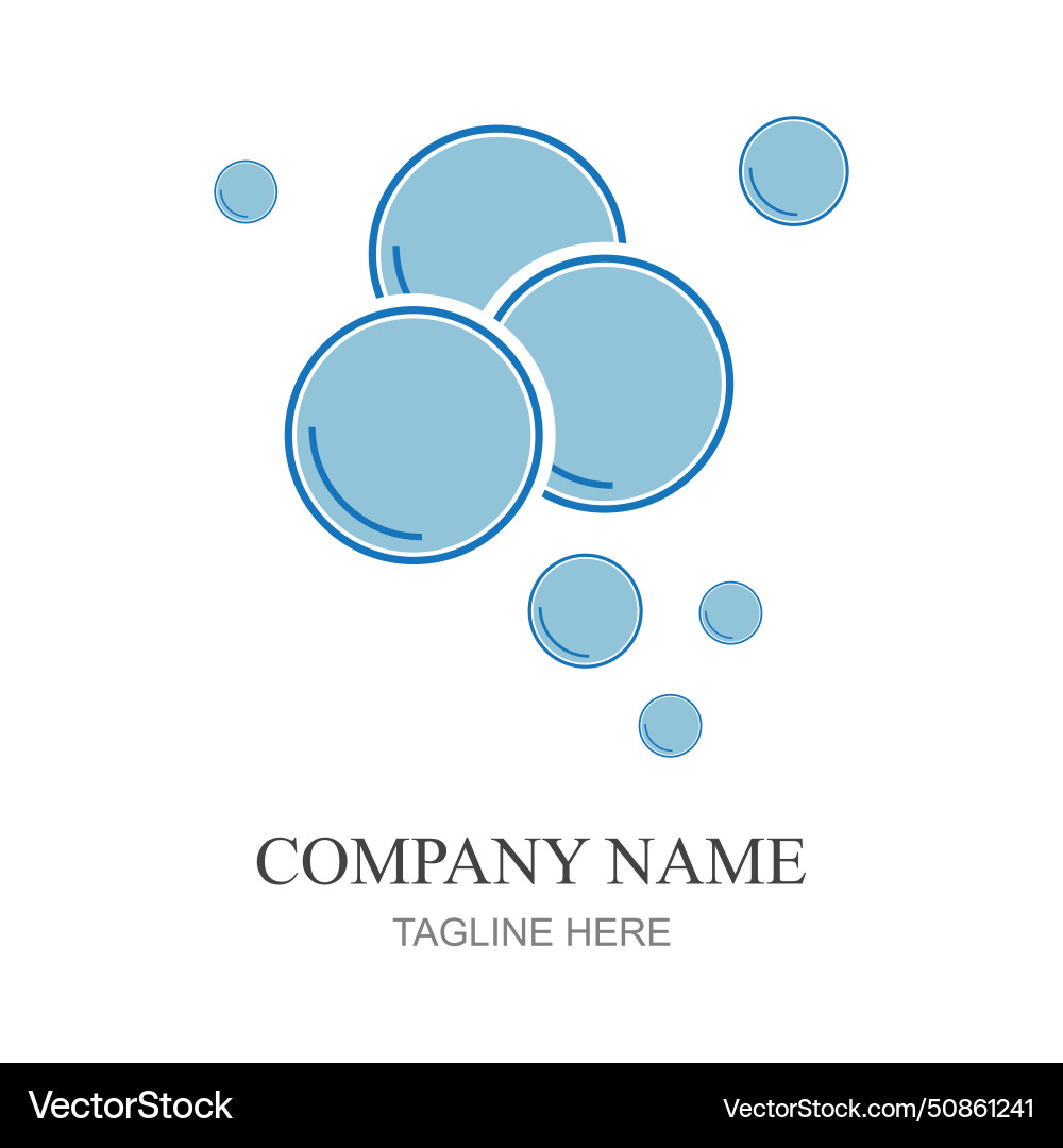 Bubbles icon element design template web Bubbles icon element design template web Vector Image