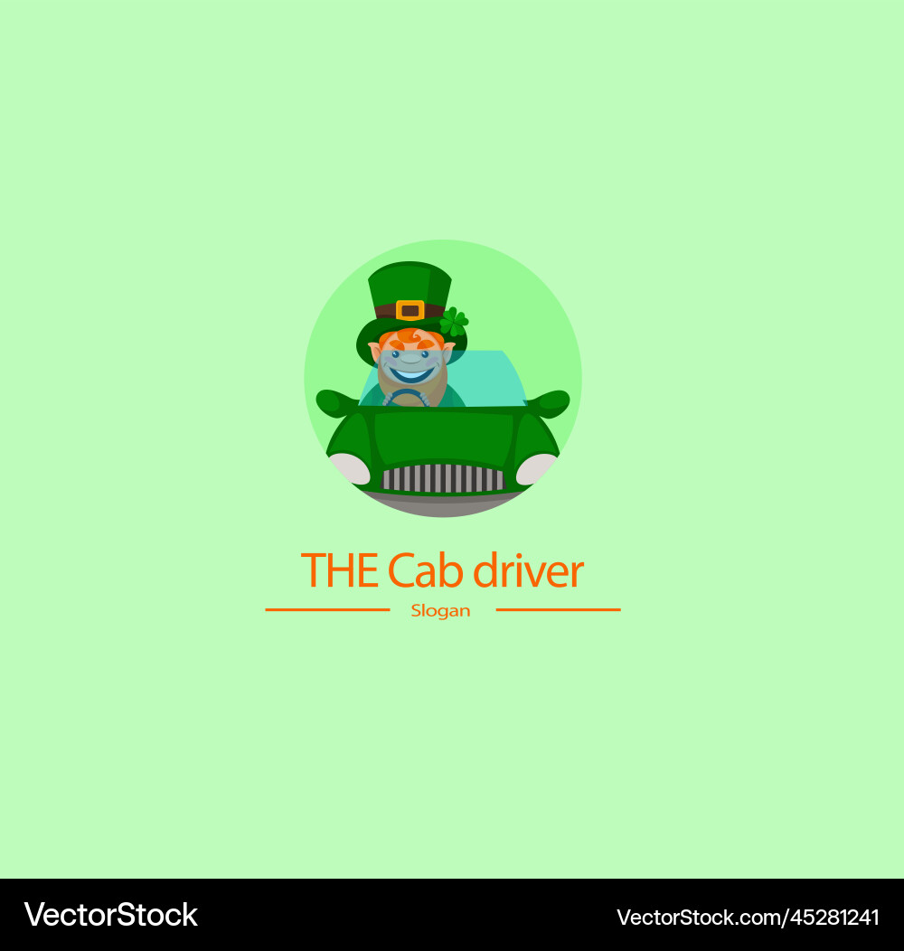 Cab driver mascot logo Cab driver mascot logo vektorbild