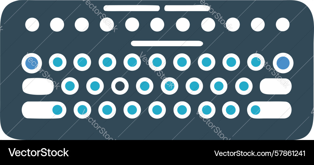 Circular keypad for numeric input design vector image