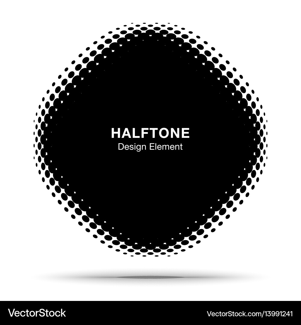 Convex Halftone Shape vector image