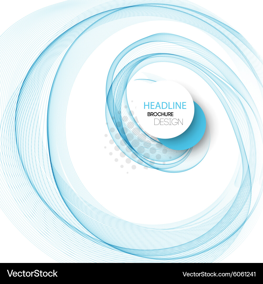 Smooth abstract waves vector image