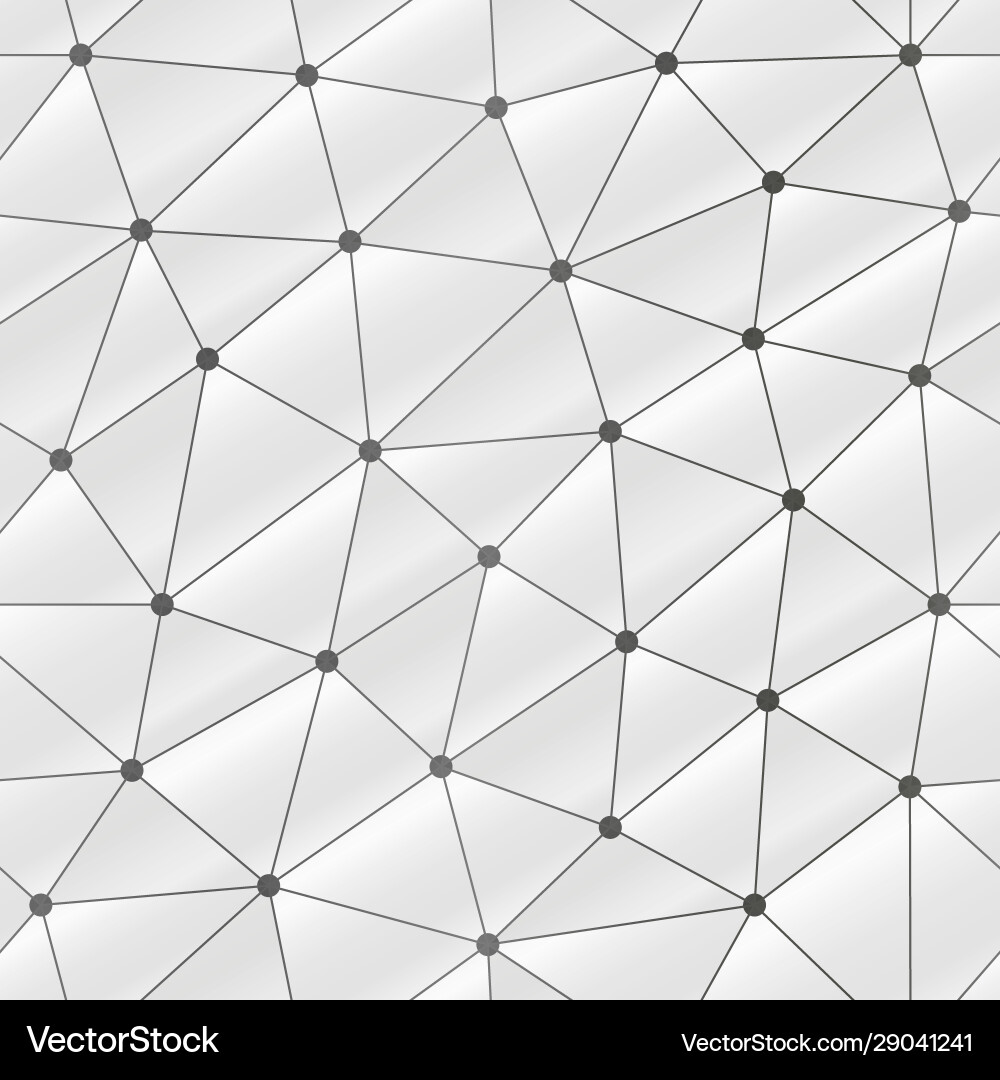 White Geometric Triangle Pattern vector image