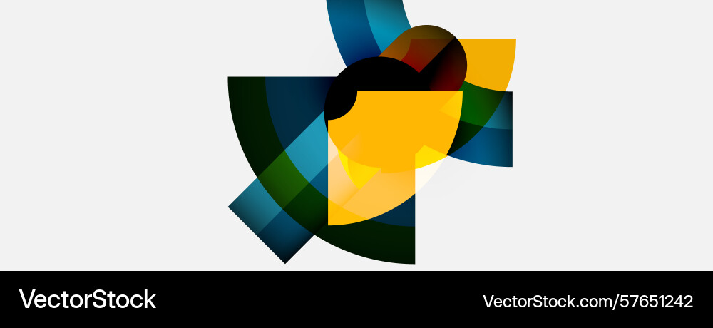 Abstract geometric shapes overlap creating Abstract geometric shapes overlap creating Vector Image