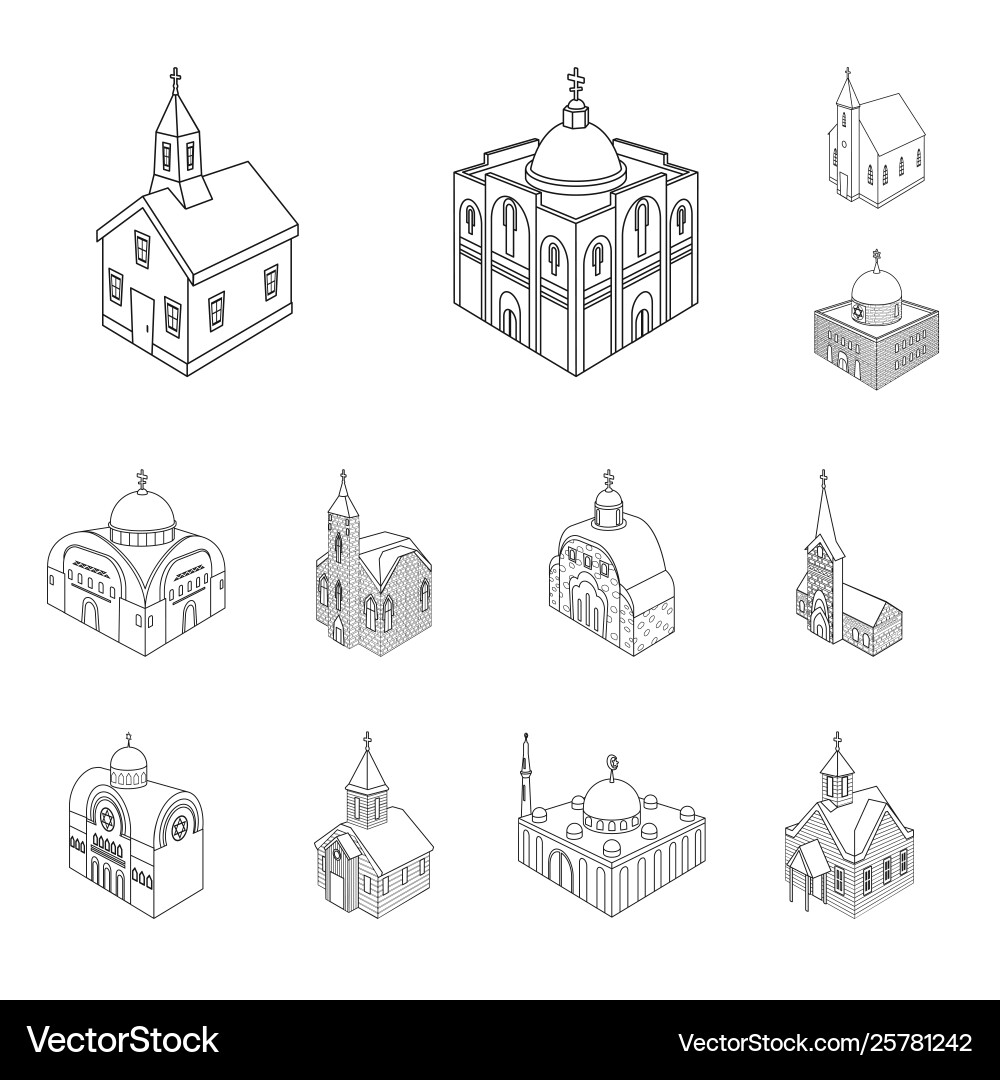 Architecture and building Vector Image