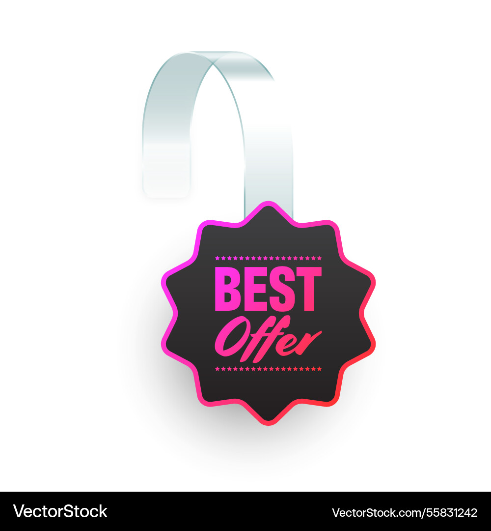 Bunte Neon Supermarkt Promotion Wobbler Bunte Neon Supermarkt Promotion Wobbler vektorbild