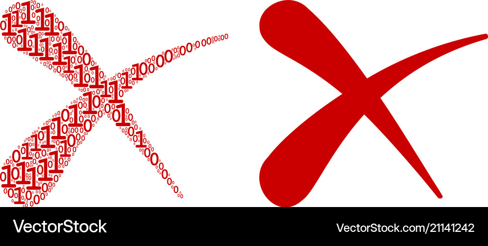 Erase composition of binary digits Erase composition of binary digits vector image