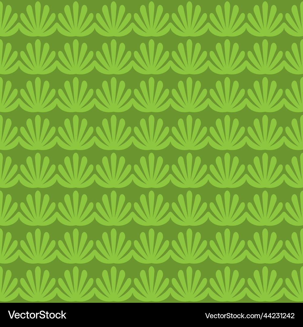 Leaves shell seamless pattern vector image