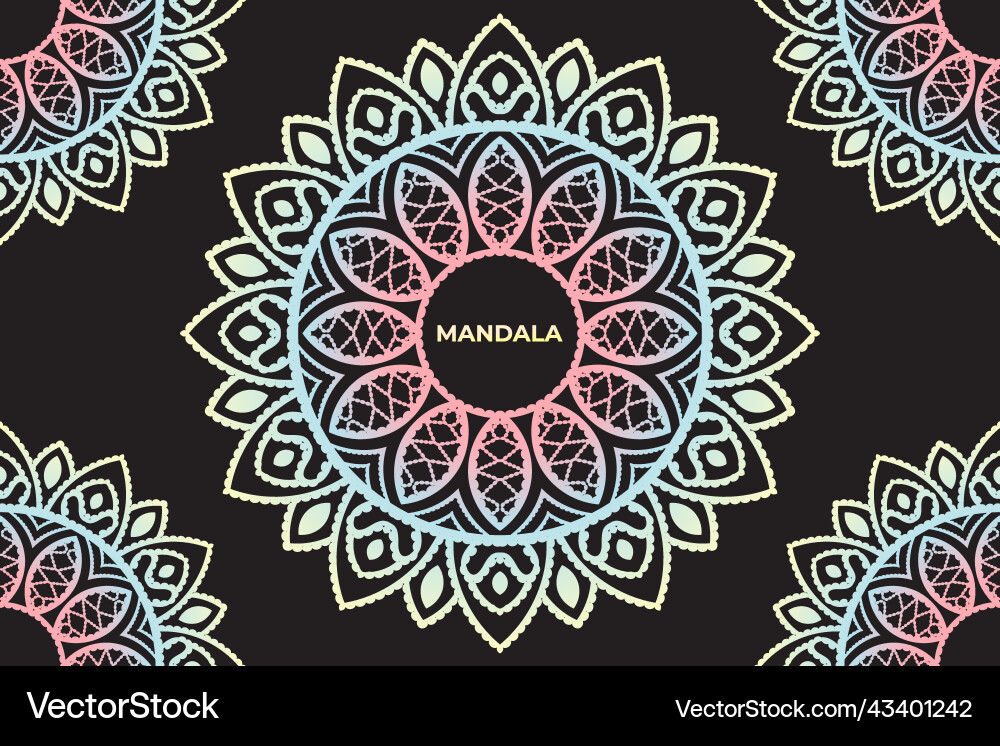 Mandala pattern design background Mandala pattern design background Vector Image
