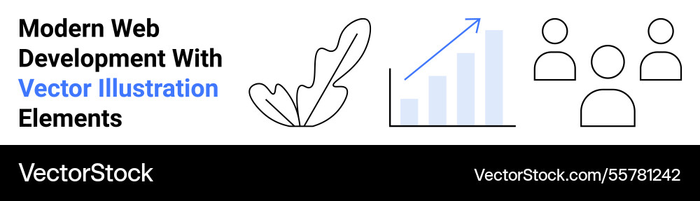 Modern web development theme with chart user Vector Image