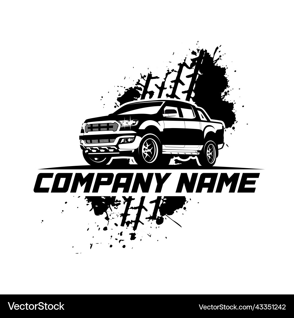 Off-Road Truck Logo vector image