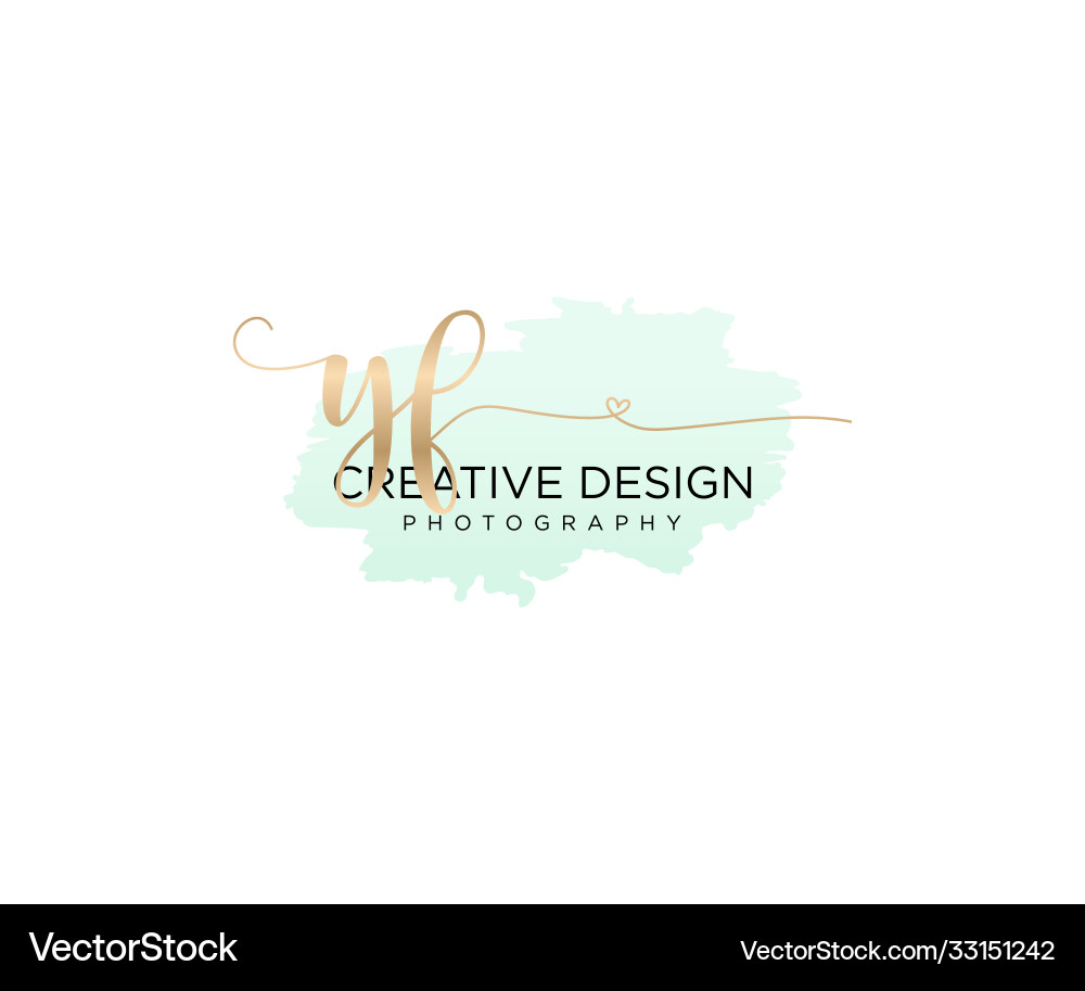 Original yf handschriftliches Logo mit Pinselschablone Original yf handschriftliches Logo mit Pinselschablone vektorbild