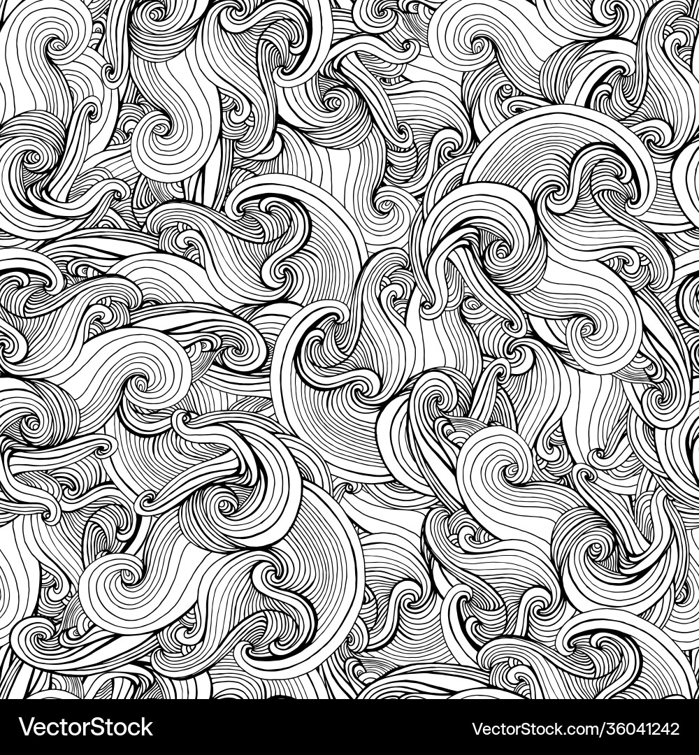 Psychedelic Wave Pattern vector image