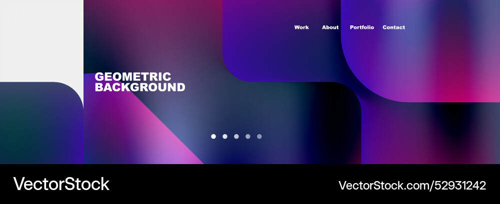 Square internet web page design template Square internet web page design template Vector Image