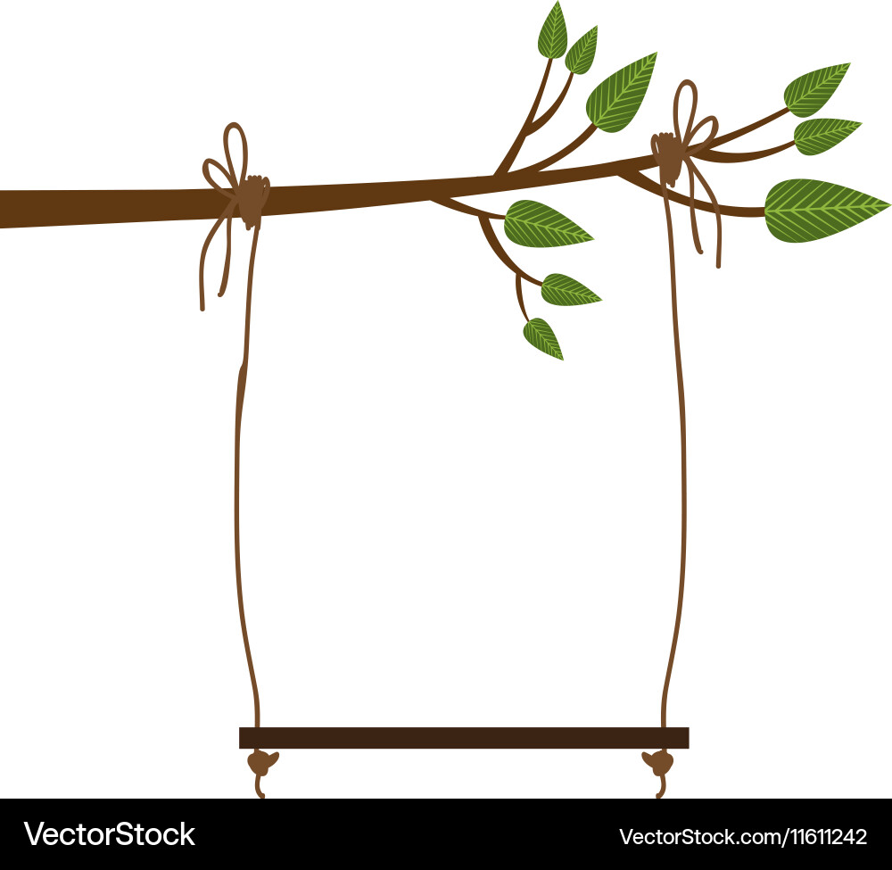 Tree swing icon image vector image