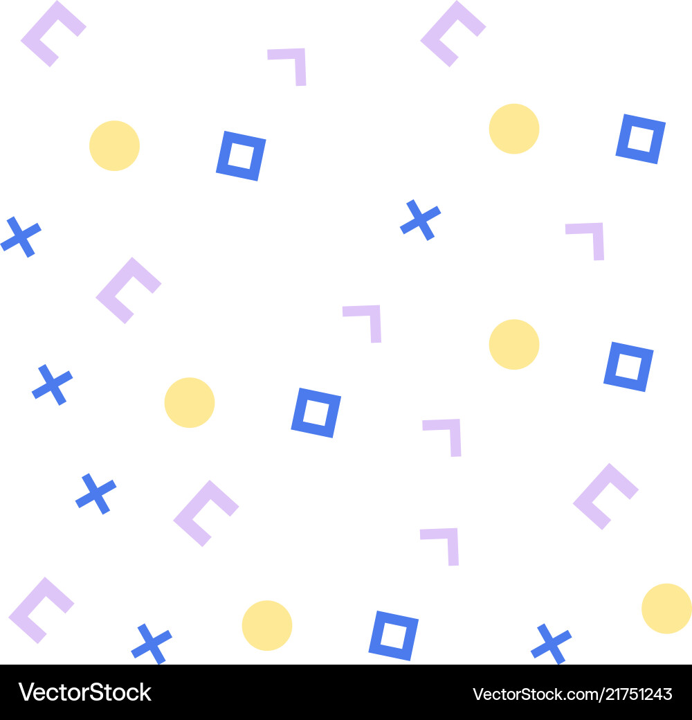 Abstract square cross circle pattern design vector image