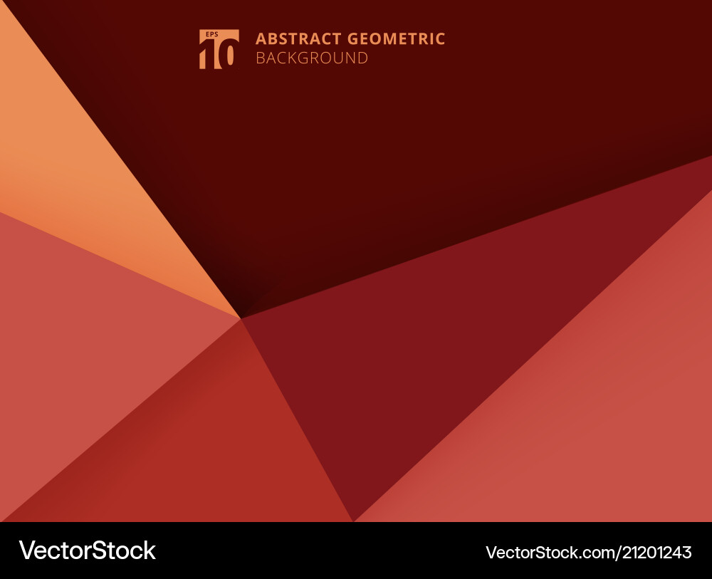 Abstract template geometric triangles red Abstract template geometric triangles red vector image