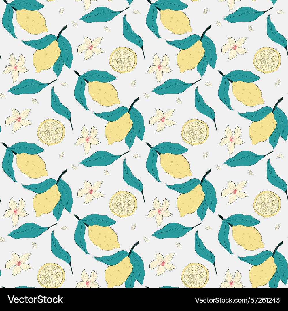 Citrus pattern design Vector Image