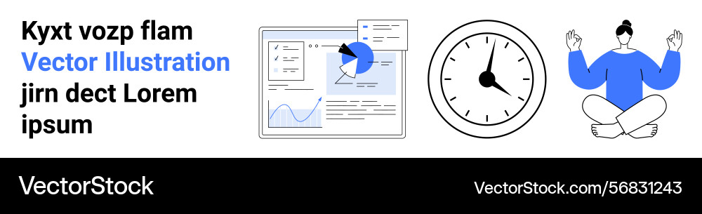 Data analysis with profile insights time Data analysis with profile insights time vector image