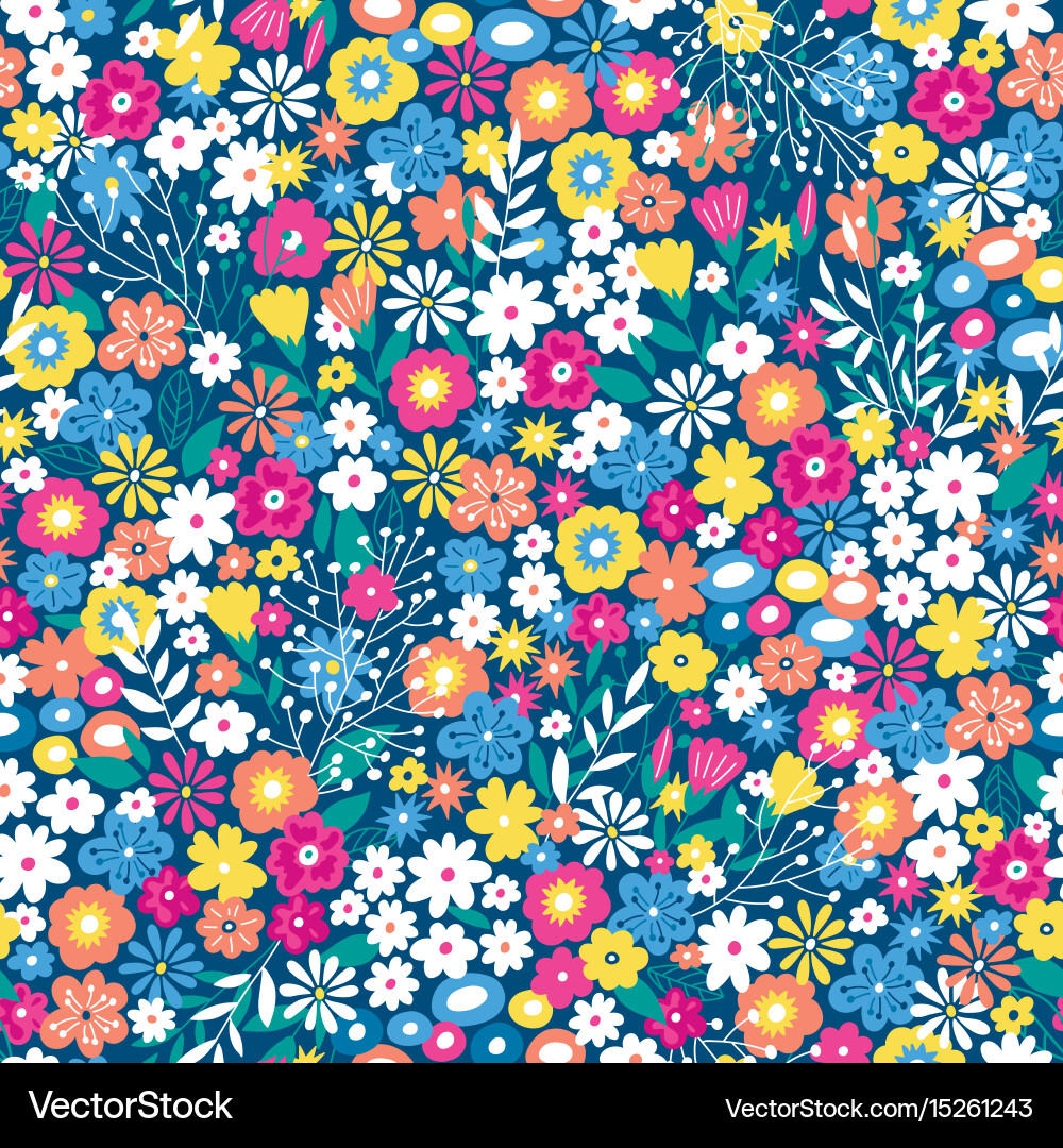 Floral Seamless Pattern Vector Image
