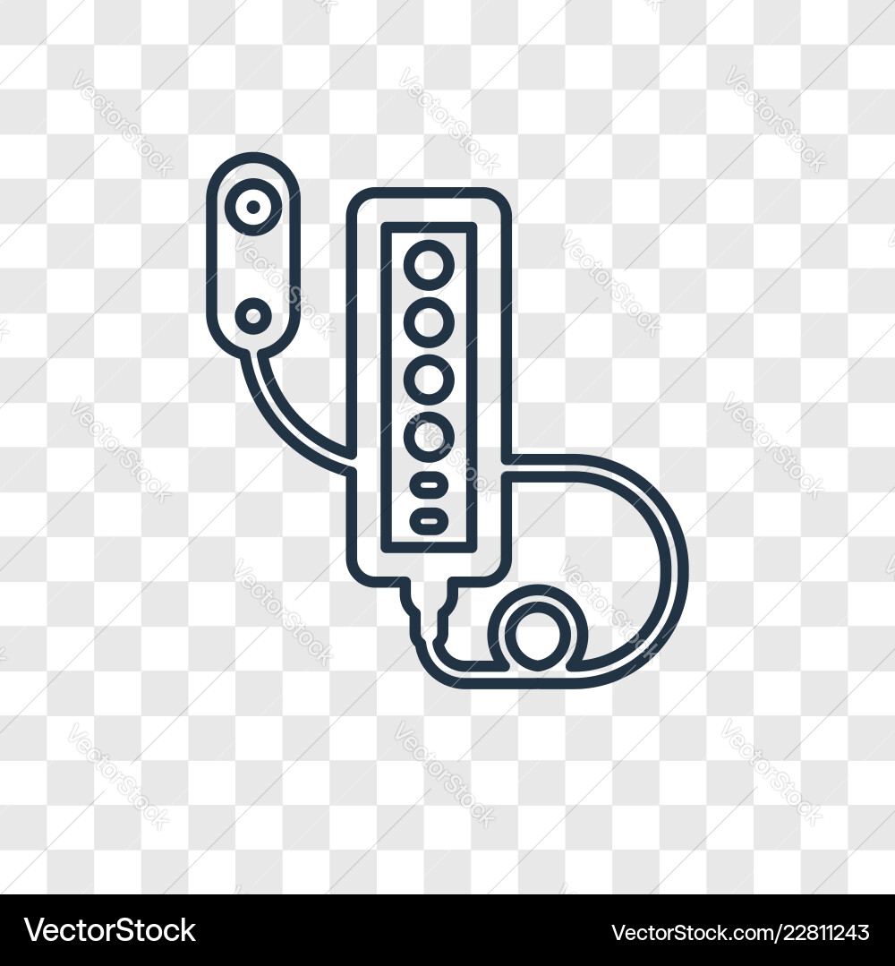 Game controller concept linear icon isolated Game controller concept linear icon isolated vector image