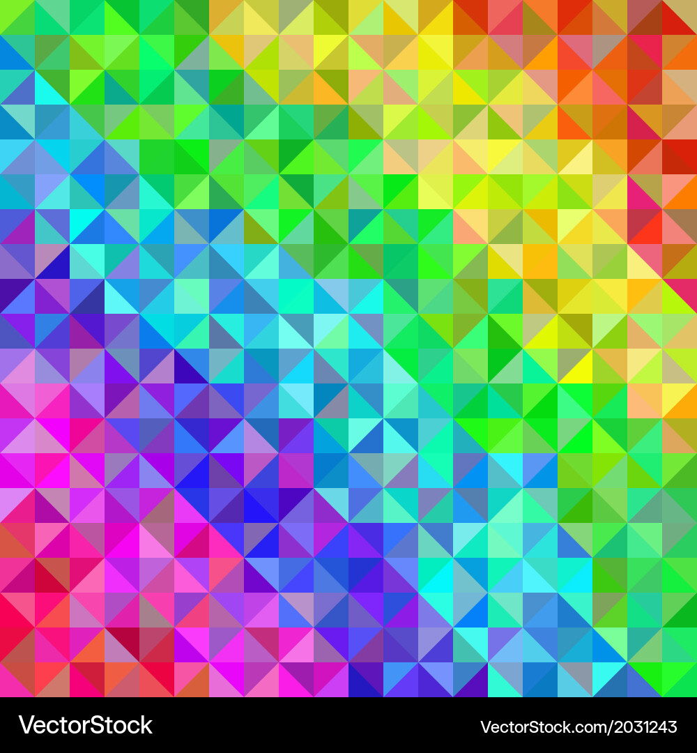 Geometric Spectrum Triangle Background vector image