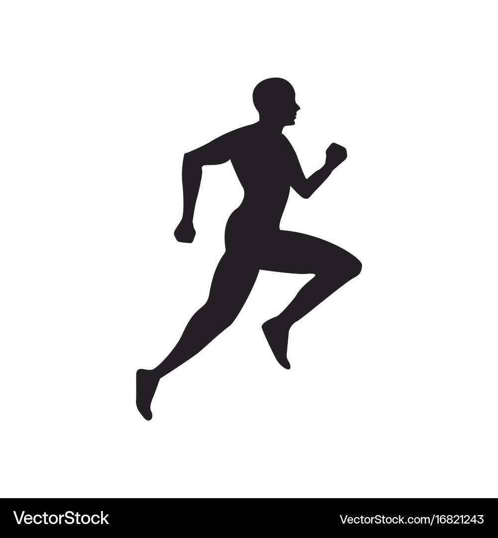 Running design vector image
