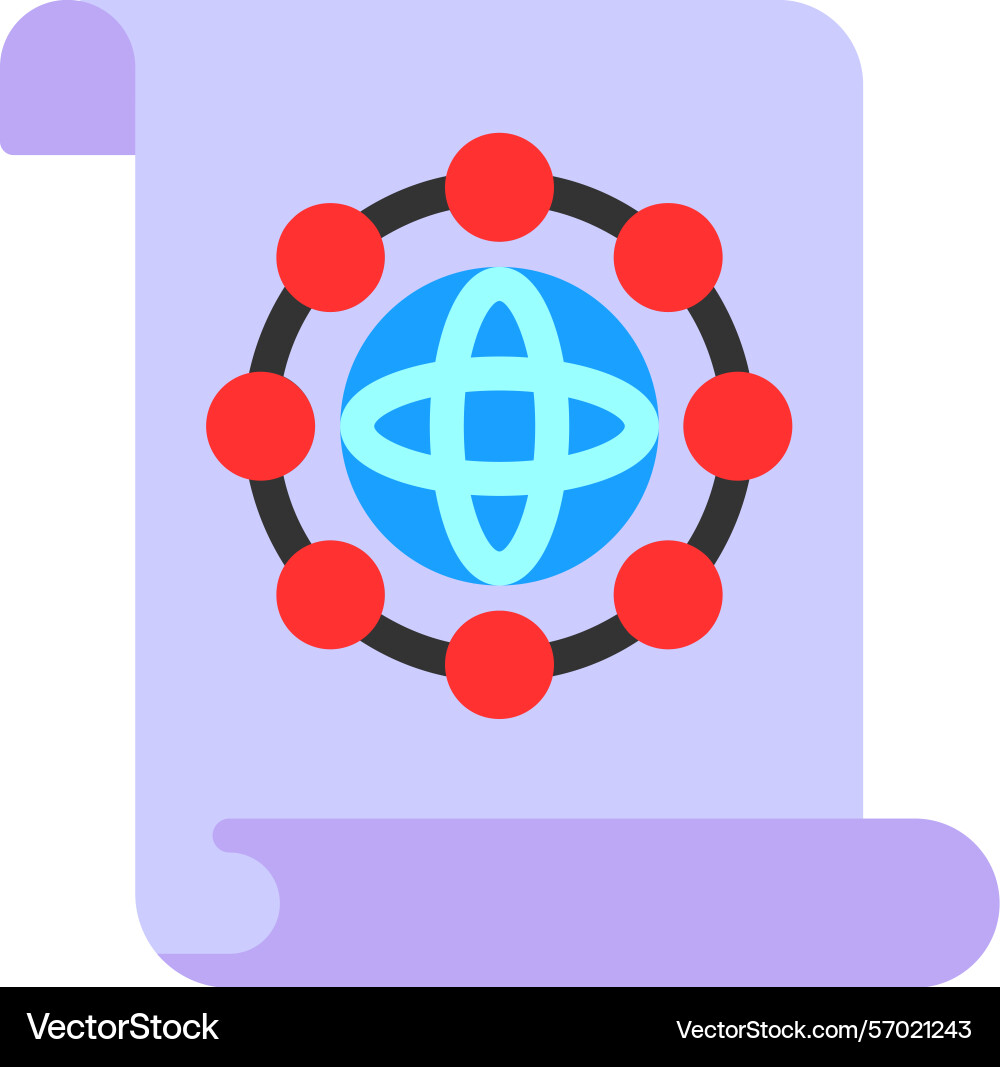 Unity quest flat style icon design vector image