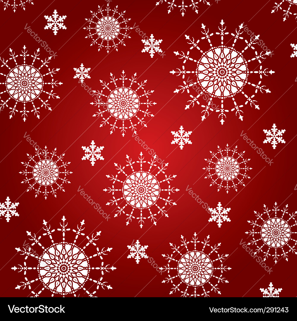 Winter Snowflake Background Vector Image