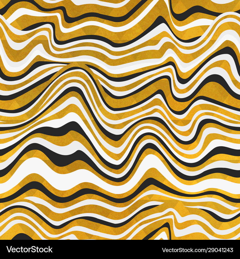 Yellow curved lines pattern with grunge effect Yellow curved lines pattern with grunge effect vector image