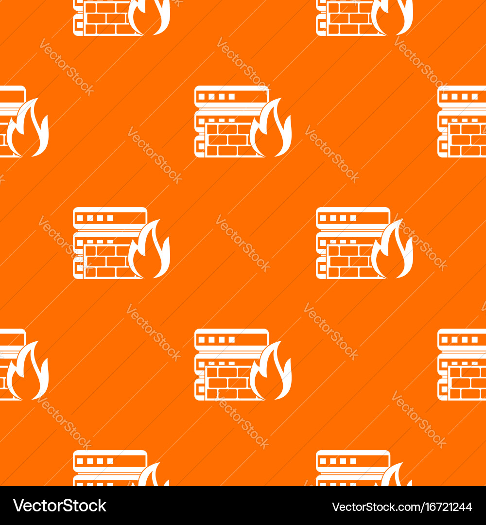 Database and firewall pattern seamless vector image