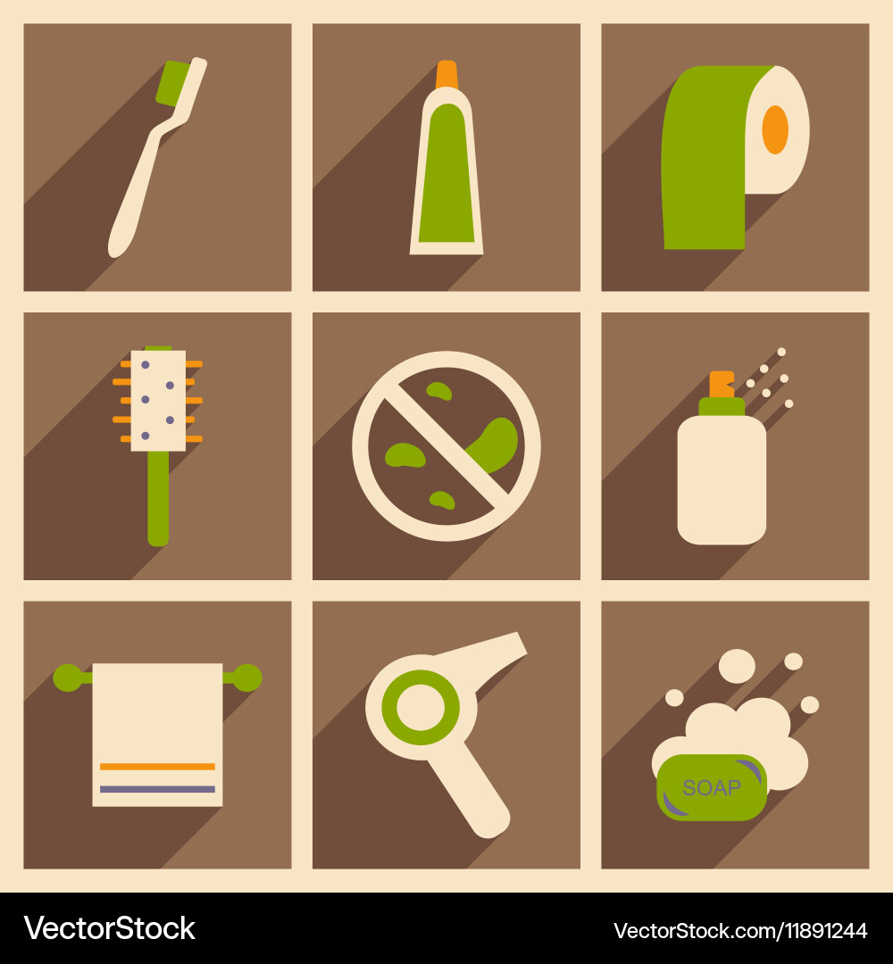 Flat with shadow concept and mobile application Vector Image