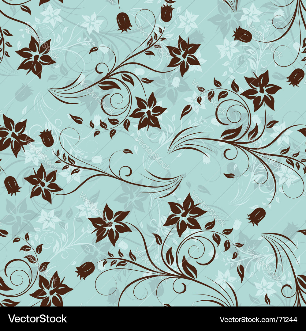 Floral seamless background Royalty Free Vector Image