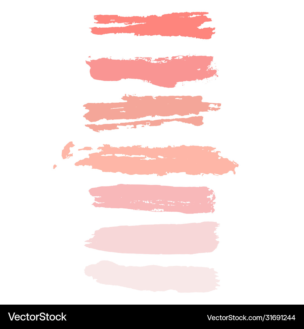 Grunge paintbrush texture abstract blobs Grunge paintbrush texture abstract blobs vector image