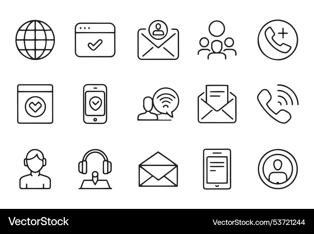 Internet web icons in line style checklist report Internet web icons in line style checklist report vector image